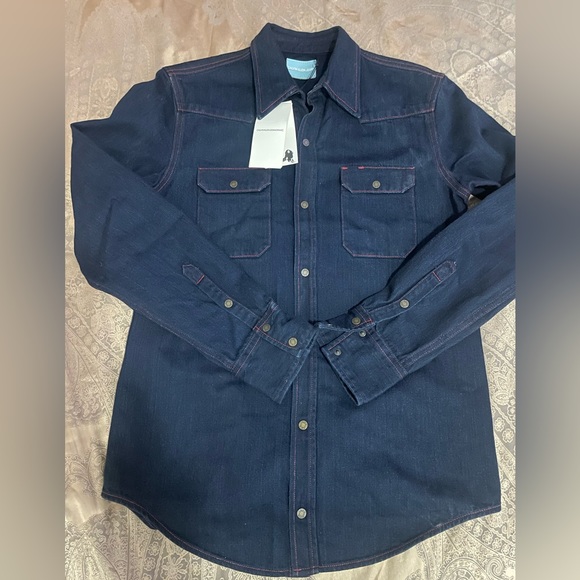 Calvin Klein Denim Shirt Jacket Sz 36/M - Picture 2 of 10